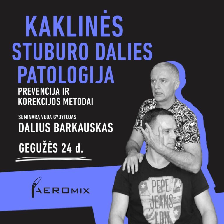 Kaklinės stuburo dalies patologija. Prevencija ir korekcijos metodai.